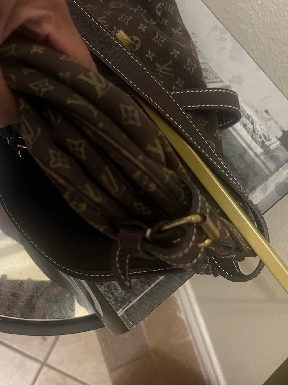Louis Vuitton Brown Monogram Adjustable Strap Crossbody mini Lin Samur 25 - Picture 14 of 16
